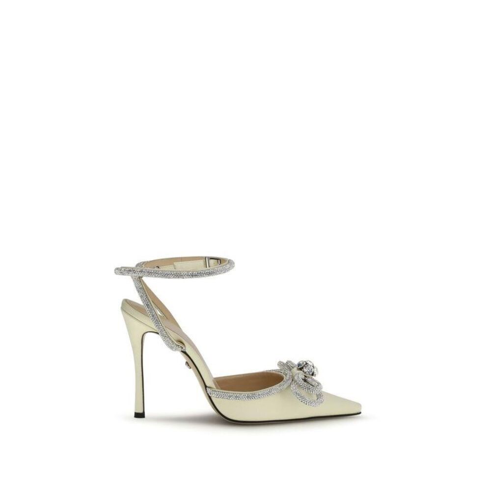 MACH & MACH Silk High Heel Pumps Women Yellow
